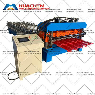 1220mm آلومینیوم 0.6mm شیشه ای کاشی رول شکل گیری ماشین