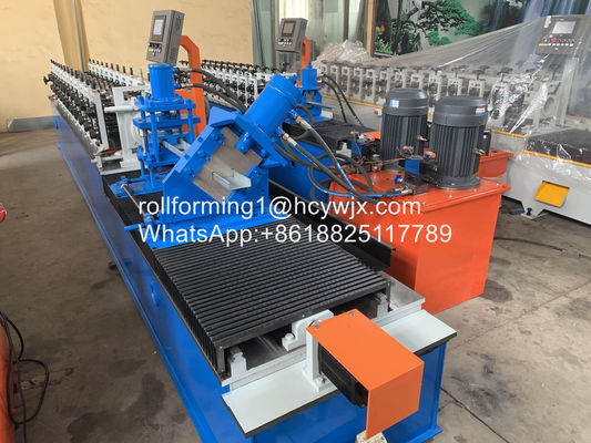Ppgi Cu 1.8mm Purlin Roll Machine Forming with Ellipse Punching سوراخ