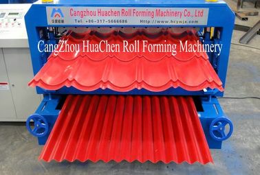 ماشین شکل گیری رول فلزی 0.3 - 0.8mm برش هیدرولیکی خودکار