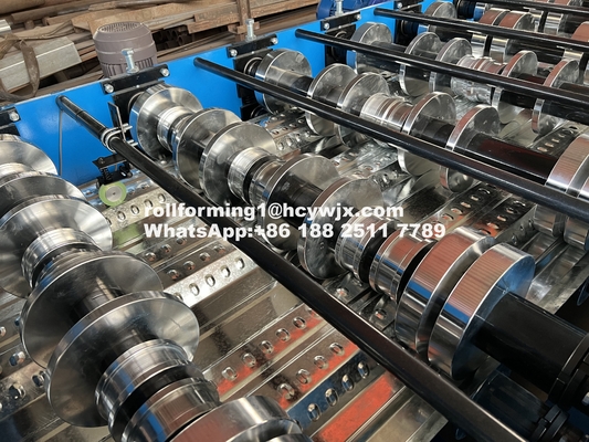 هیدرولیک 11 11 5.5KW موتور کف عرشه رول ماشین 8-12m/min سرعت با سیستم کنترل PLC