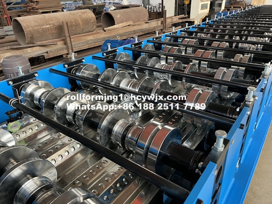 هیدرولیک 11 11 5.5KW موتور کف عرشه رول ماشین 8-12m/min سرعت با سیستم کنترل PLC