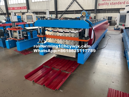 دستگاه ساخت لایه دوگانه برای صفحه های سقف فلزی 15-20m/min