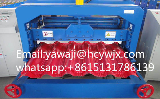 ماشین ساخت رول کاشی های فلزی هیدرولیک با مواد برش CR12 و ضخامت مواد 0.3-0.6mm