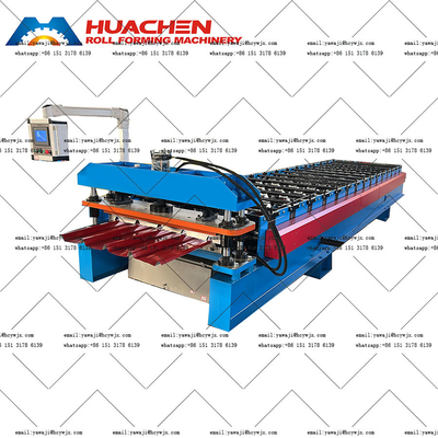 380v 50Hz 3 فاز Ibr آلومینیوم فولاد سقف رول شکل گیری ماشین با رول های ماندگار