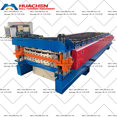 دو طبقه رول ساز ماشینc با PPGI / GI نوع مواد و 5.5 5.5KW کل قدرت