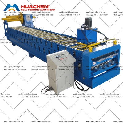 1000mm 18 استیشن دو لایه رول ماشین شکل گیری 3phases