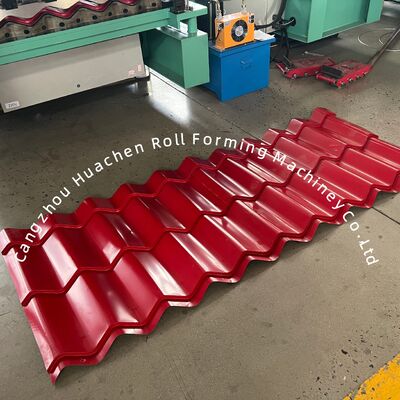 ماشین ساخت رول فلزی حرفه ای با 16 ایستگاه، سرعت 4 متر در دقیقه و کنترل PLC