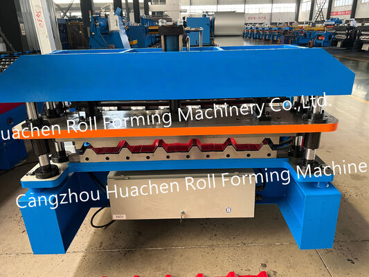 Wave plate machine - A machine for forming stepped steel coils used for making roof panels