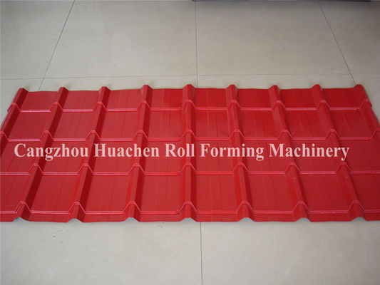 Fully Automatic Glazed Tile Roll Forming Machine Single Roofing Panel Glazed Tile Press Machine