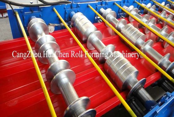 PBR / PBU Roofing Sheet Roll Forming Machine PLC Control Hydraulic Cutting