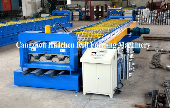 Steel Stucture Decking Floor Deck Roll Forming Machine High Efficiency