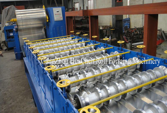 Hi-Rib IBR Roof Sheet Roll Forming Machine Automatic 14 Rows Color Steel Plate