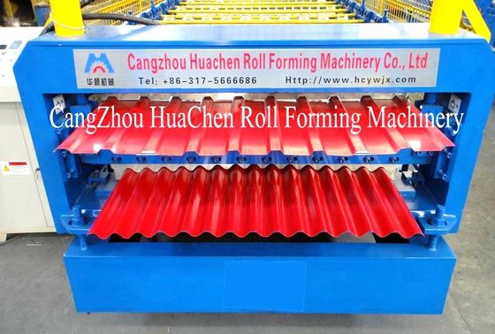Roof Tile Sheet Roll Forming Machine 380V 50Hz 3 Phases 10/12 Rows