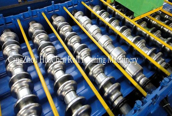 19 Rows Of Rollers Floor Deck Roll Forming Machine Cladding Use