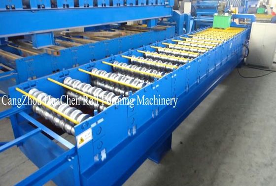 19 Rows Of Rollers Floor Deck Roll Forming Machine Cladding Use