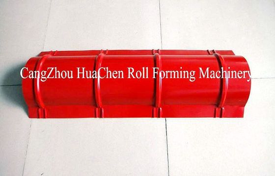 15 Rollers Steel Roof Ridge Cap Tile Roll Forming Machine ISO CE