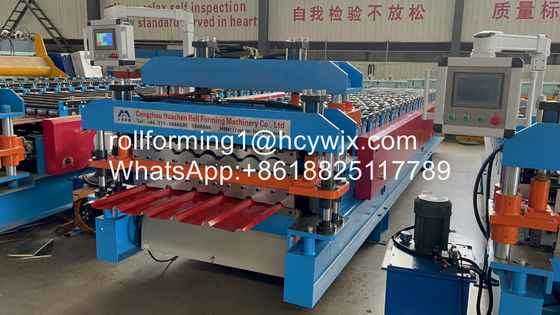 دستگاه شکل دهی اتوماتیک رول فلزی انتقال زنجیر دو لایه برای سقف