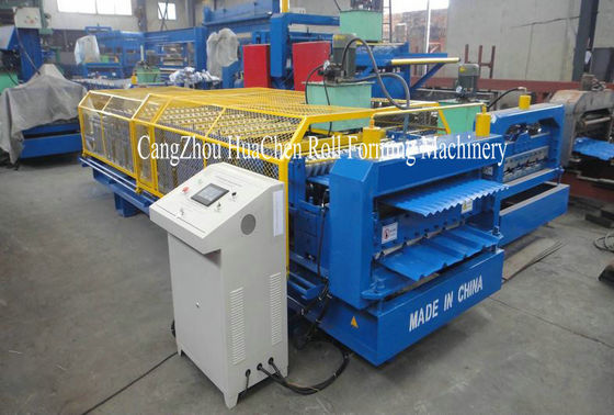 دستگاه رول فرمینگ دولایه سقف فلزی سایز Popuar با روکش ایمن