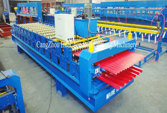 Durable Double Layer Roll Forming Machine Mitsubishi / Siemens Control System