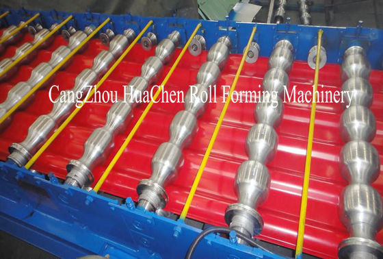 Steel Profile / Tile Roof / Glazed Tile Roll Forming Machine With Plc Control System
