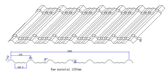 380v 50hz 3 Phases Cold Roll Forming Machine / Machinery For Roof Sheet