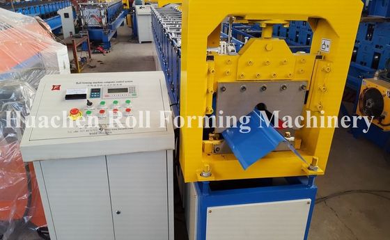 Plc Control 50hz Ridge Cap Sheet Metal Roll Former Machine With High Speed