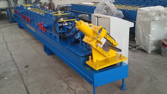 پروفیل فولادی C Z Purlin Roll Forming Machine با موتور هیدرولیک 80mm - 300mm عرض