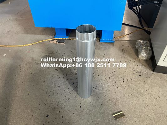 0.45-0.6mm ضخامت مواد ماشین شکل گیری رول Downspout با قدرت موتور 5.5kw