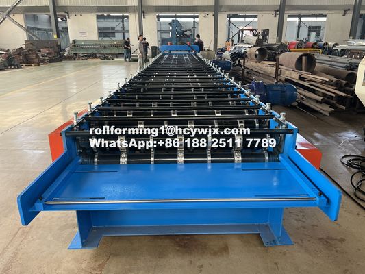 دستگاه شکل دهی رول طبقه کنترل شده توسط PLC 400mm H Beam Frame Steel Frame 1220mm Wide