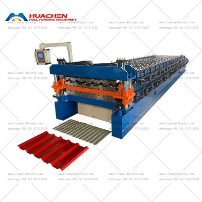 مواد ساختمانی دو لایه ماشین آلات سقف لوله کشی و ماشین آلات شکل گیری ورق تراپزی