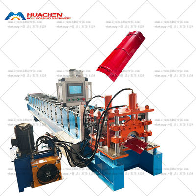 فلزی سقف ورق ساخت سقف فولاد Ridge Cap رول ماشین شکل گیری
