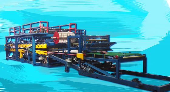 فوم سقف ساندویچ پانل خط تولید خط 32kw ​​موتور 45000 * 2500 * 2500mm