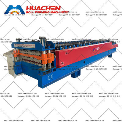 1250mm Material Width Double Deck Roll Forming Machine با مواد پیشرفته برش CR12