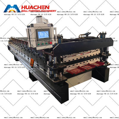 ماشین آلات رول سازی فولاد PPGI / GI با عملکرد بالا دو طبقه