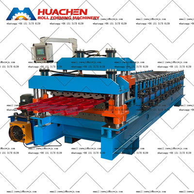 صفحه سقف دو طبقه استیل رول ماشین شکل گیری زنجیره ای درایو