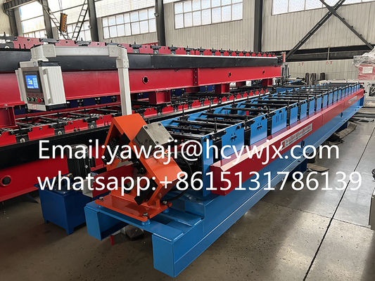 Galvanized Ridge Roofing Gutter Roof Panel Roll Forming Machine 410mm Width