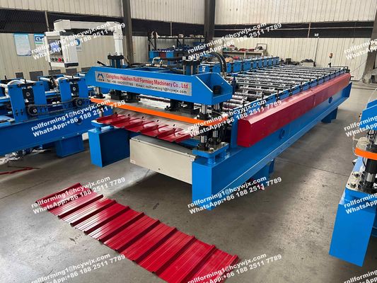 اتیوپی 600 PLC سیستم کنترل سقف ورق ساخت ماشین آهن رولینگ ماشین