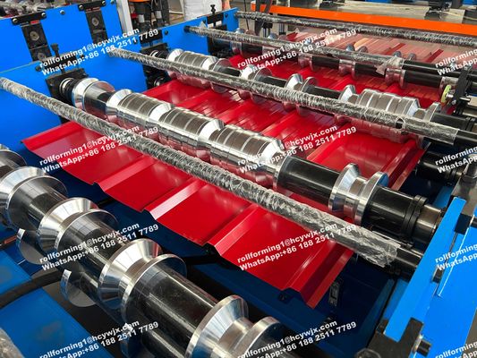 اتیوپی 600 PLC سیستم کنترل سقف ورق ساخت ماشین آهن رولینگ ماشین