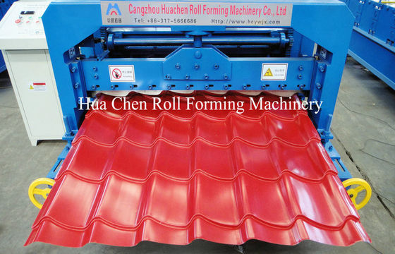 Wall Panel / Glazed Tile Roll Forming Machine , Auto Cold Roll Forming Equipment