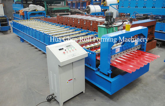 خودکار پانل دیواری فلزی ورق سقف کاشی Roll Forming Machine 20m / min 380V 50Hz