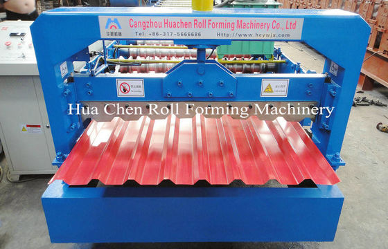 خودکار پانل دیواری فلزی ورق سقف کاشی Roll Forming Machine 20m / min 380V 50Hz