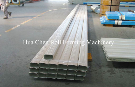 CNC Color Steel Sheet Downpipe Roll Forming Machine With No45 Steel Roller
