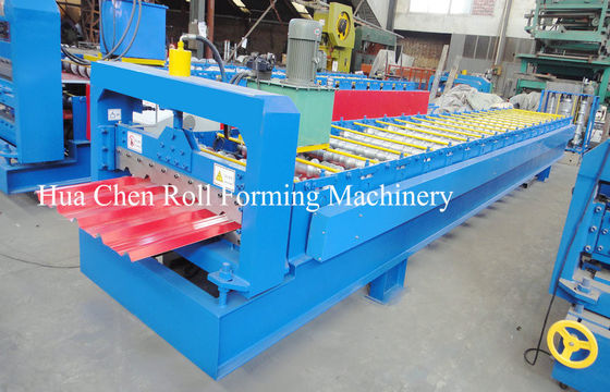 Asia Market 914 Material Roof Sheet Making Machine With SImens PLC Control