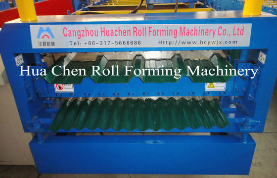 IBR و دستگاه شکل دهی رول دو لایه راه راه برای ورق فولادی با CE