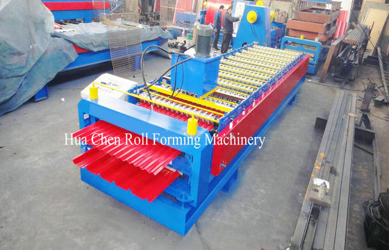 دو لایه روکش پانل رنگ ورق فولاد رول تشکیل ماشین با 12/13 ردیف