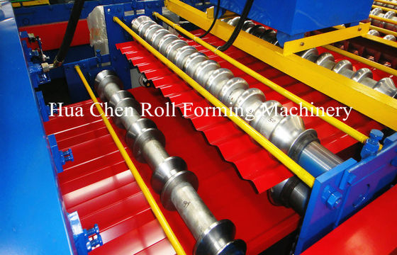 دو لایه روکش پانل رنگ ورق فولاد رول تشکیل ماشین با 12/13 ردیف