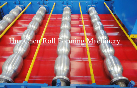 7.5 کیلووات برق هیدرولیک کاشی و سقف دولایه دستگاه رول فرمینگ سرد با CE