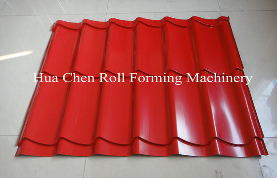 7.5 کیلووات برق هیدرولیک کاشی و سقف دولایه دستگاه رول فرمینگ سرد با CE