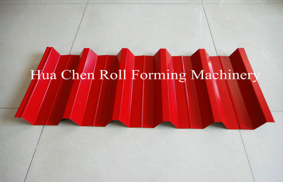 7.5 کیلووات برق هیدرولیک کاشی و سقف دولایه دستگاه رول فرمینگ سرد با CE