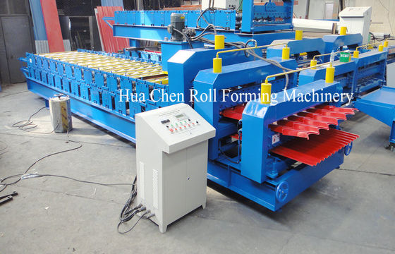 Steel Structure Metal corrugated double layer roll forming machine